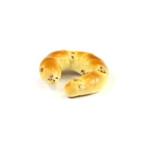 Butter Brioche Kipferl 60g mit Rosinen
