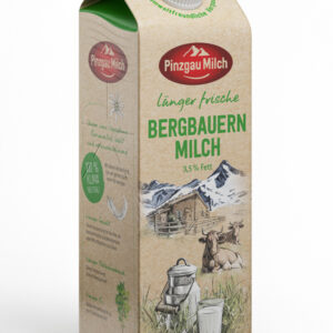Länger frische Bergbauern Milch, 3,5 % Fett, 1 l