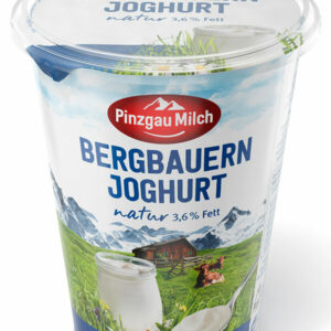 Bergbauern Naturjoghurt, 3,6 % Fett, 400 g